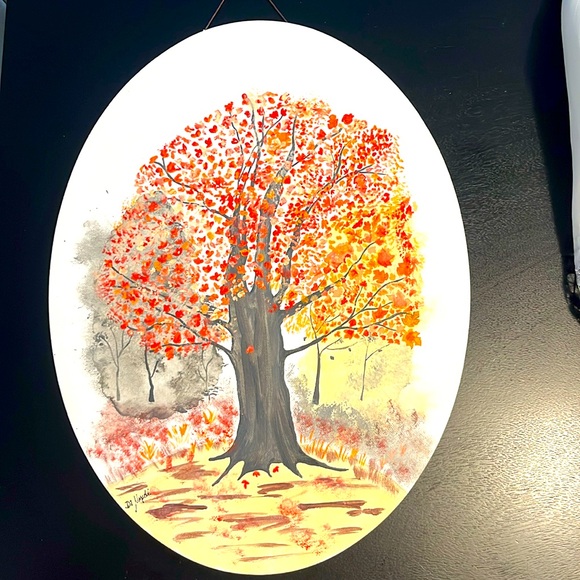 Fall tree . Hand painted - Picture 1 of 6